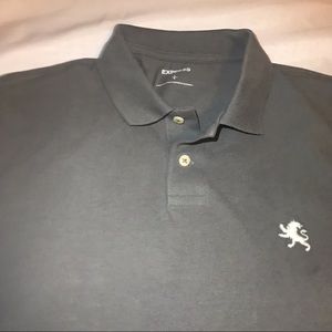 Express Grey Polo Large Like New